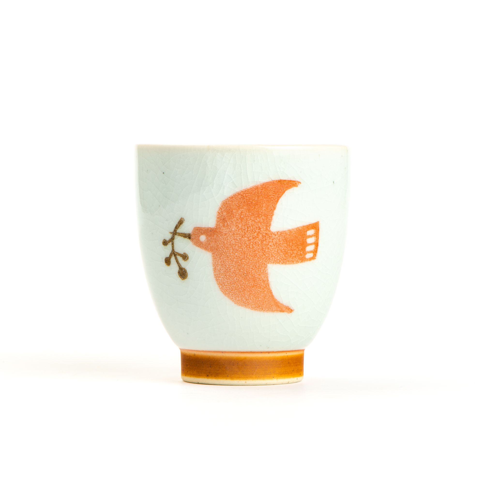 Hasami Ware Japanese Yunomi Tea Cup - Red