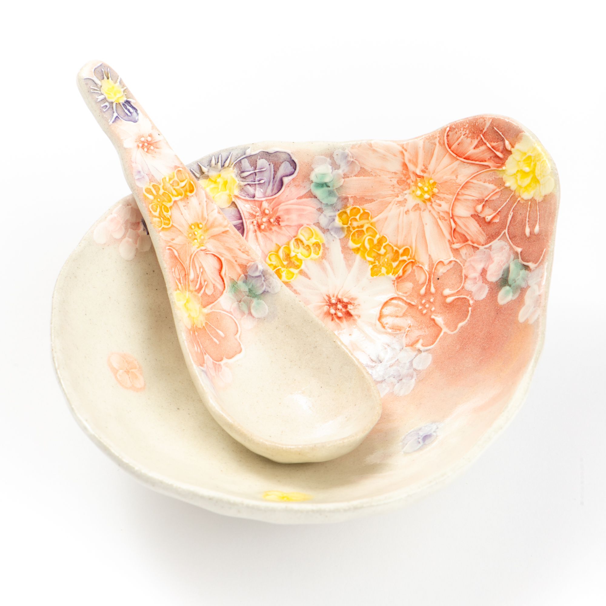 Yuzuriha Matsumoto Flower Room Bowl and Spoon