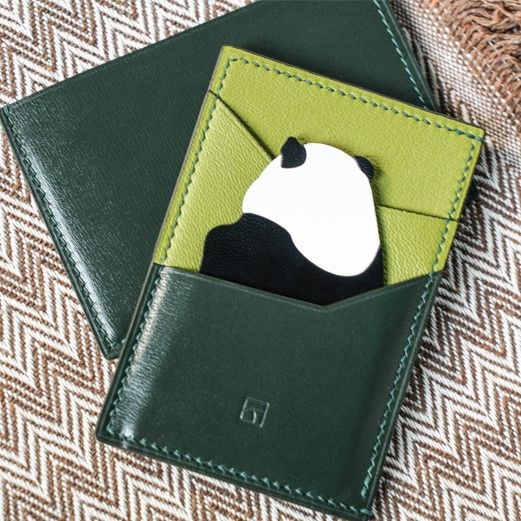 Noir Atelier Limited Edition Panda Card Holder - Green