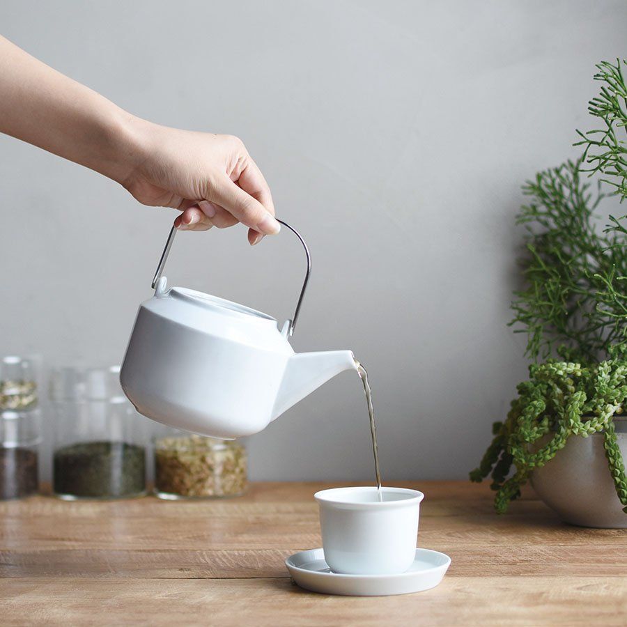 KINTO LEAVES TO TEA Teapot 600ml-White
