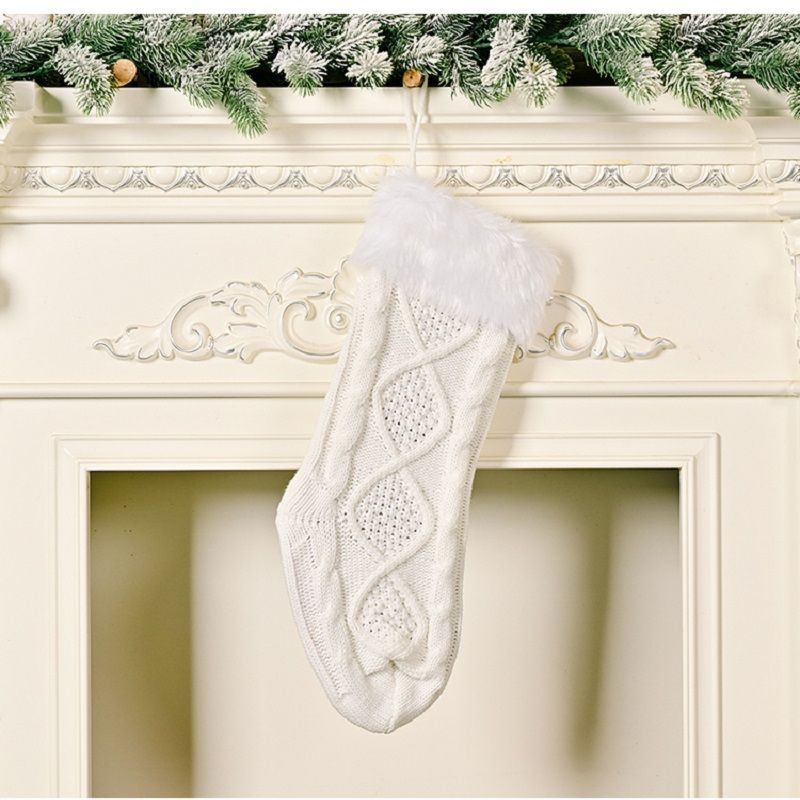 Christmas Decoration Set with Art Print, Vase and Socks