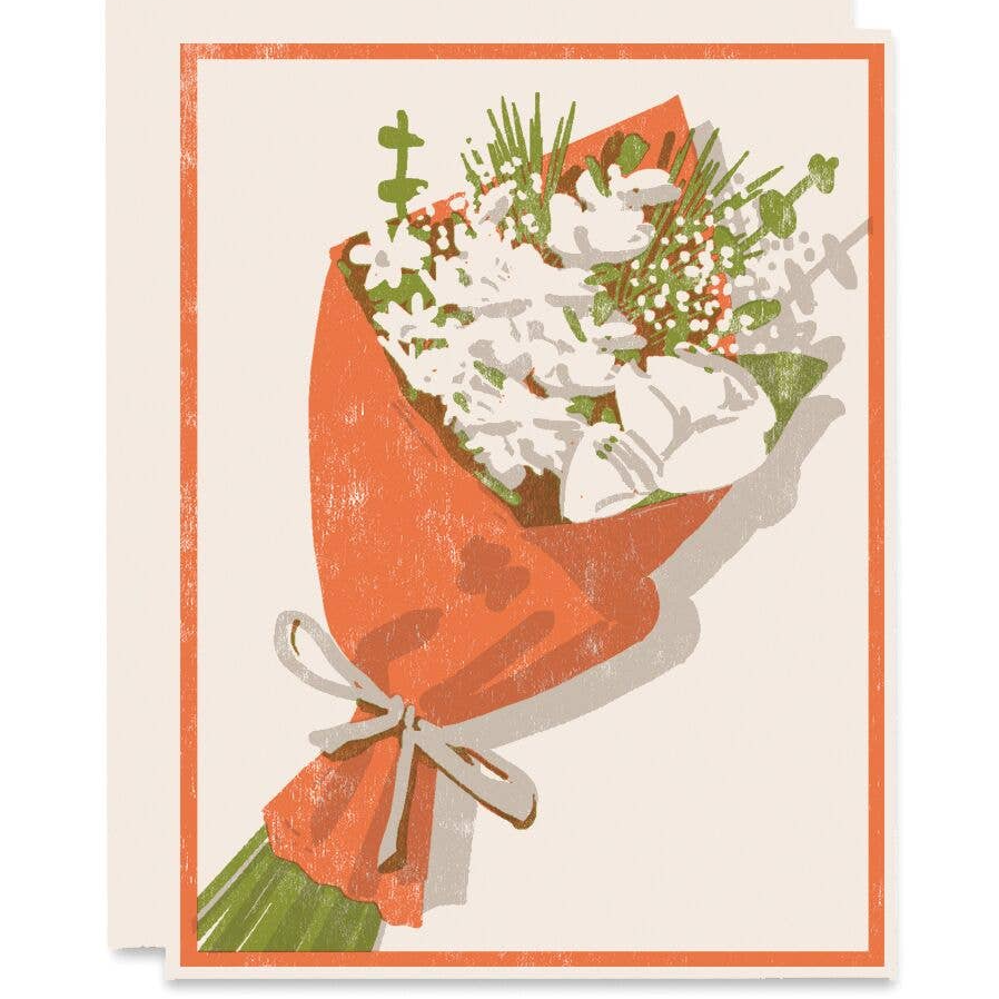 Heartell Press Brown Paper Bouquet Everyday Inspiration Card