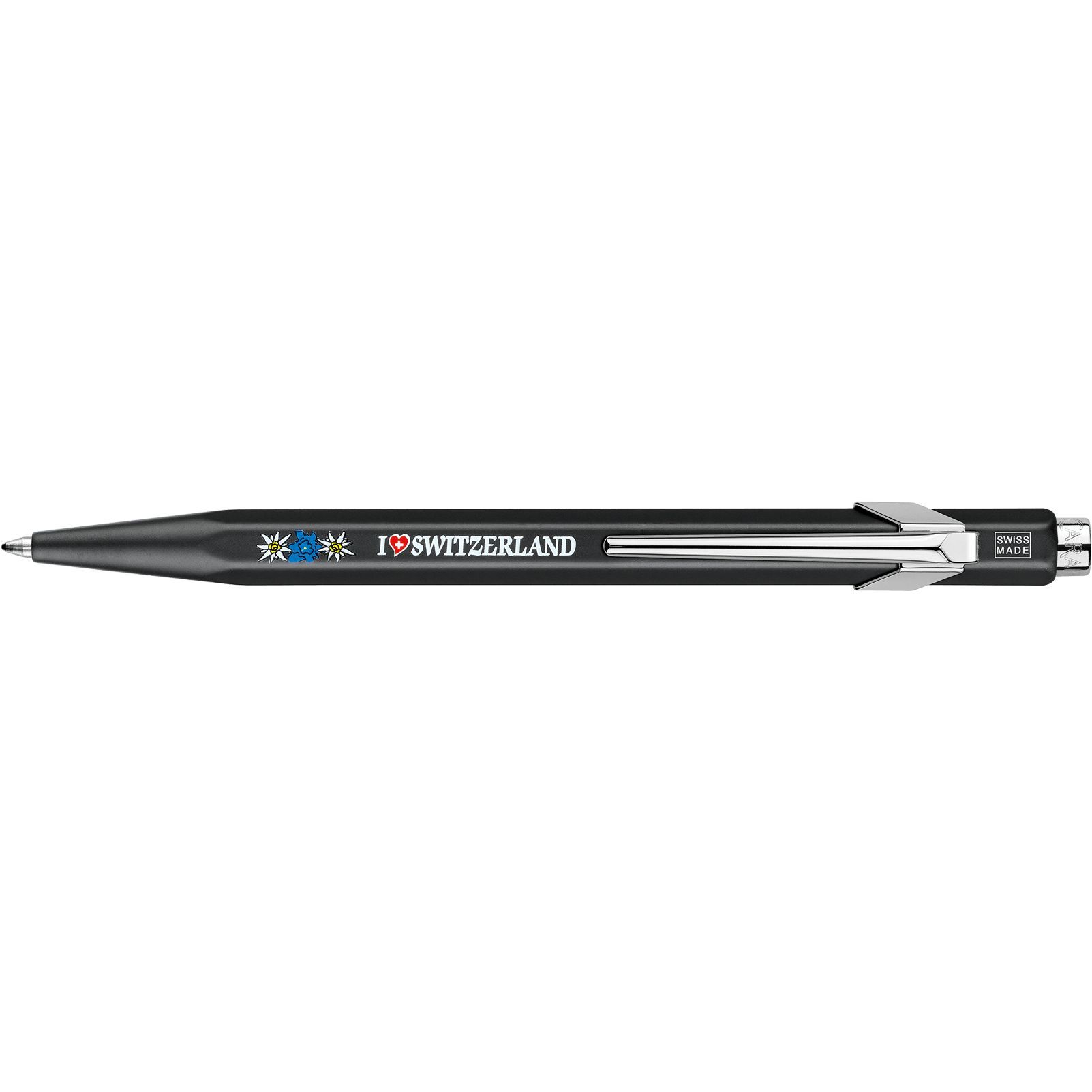 Caran d'Ache Popline Totally Swiss Collection with Tin Giftbox - Edelweiss Black