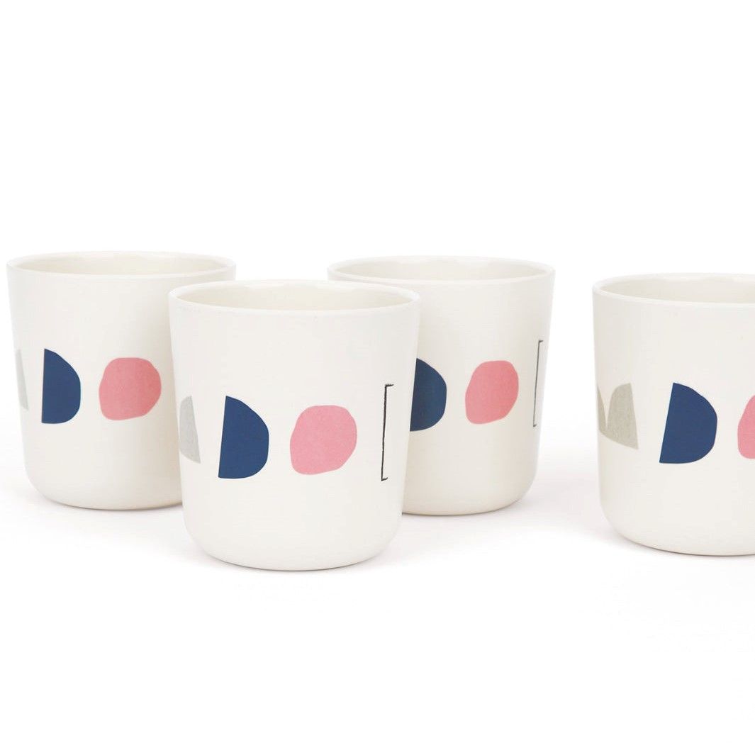 EKOBO Gusto Medium Cup Set (Colour Series - 4 cups)