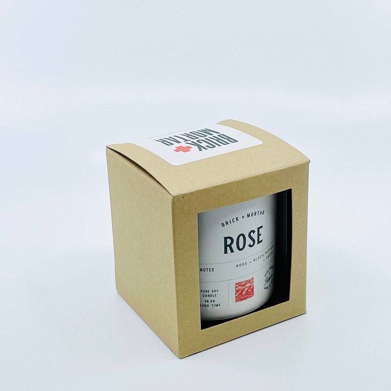Brick+Mortar Rose Scented Candle