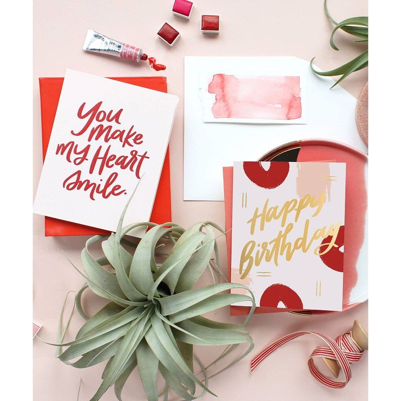 Dahlia Press Birthday Paint - Letterpress + Foil Card