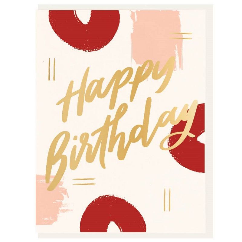 Dahlia Press Birthday Paint - Letterpress + Foil Card