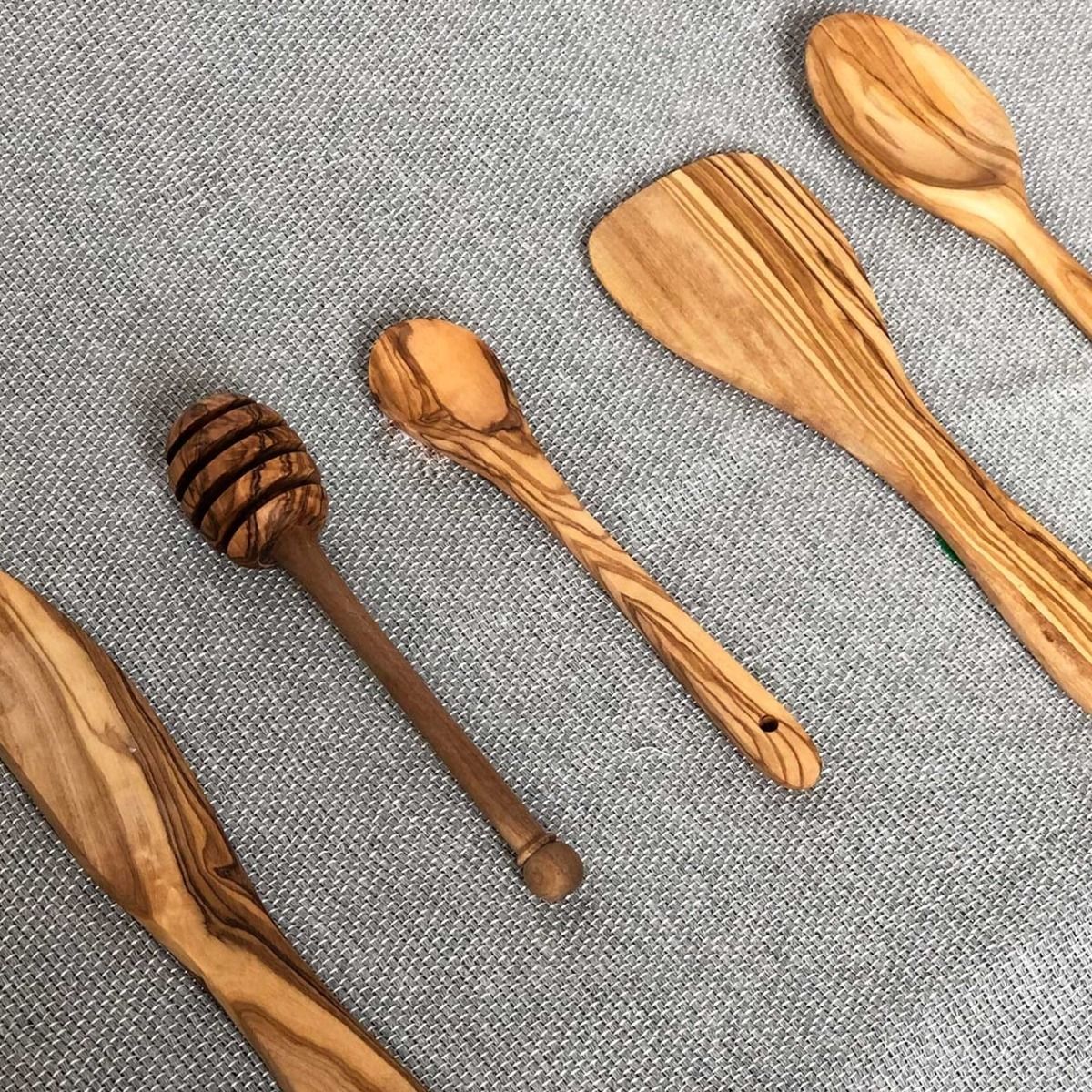 Scents and Feel Olive Wood Honey Dipper 5