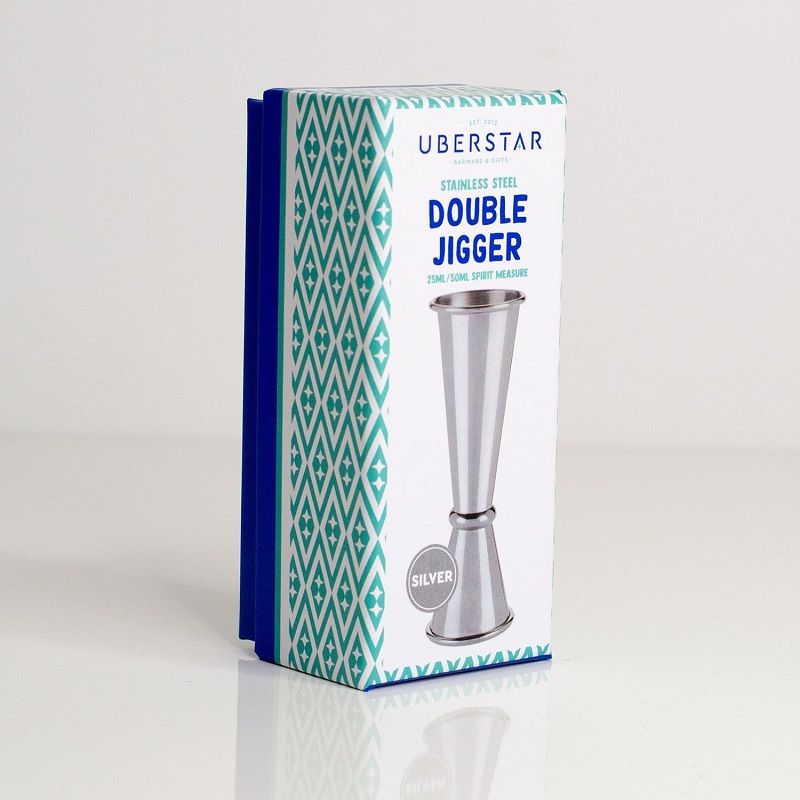 UBERSTAR Double Jigger Spirit Measure - Silver