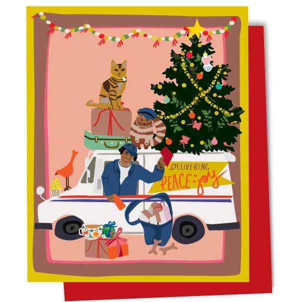 Elizabeth Grubaugh Holiday Delivery card-Single Note Cards