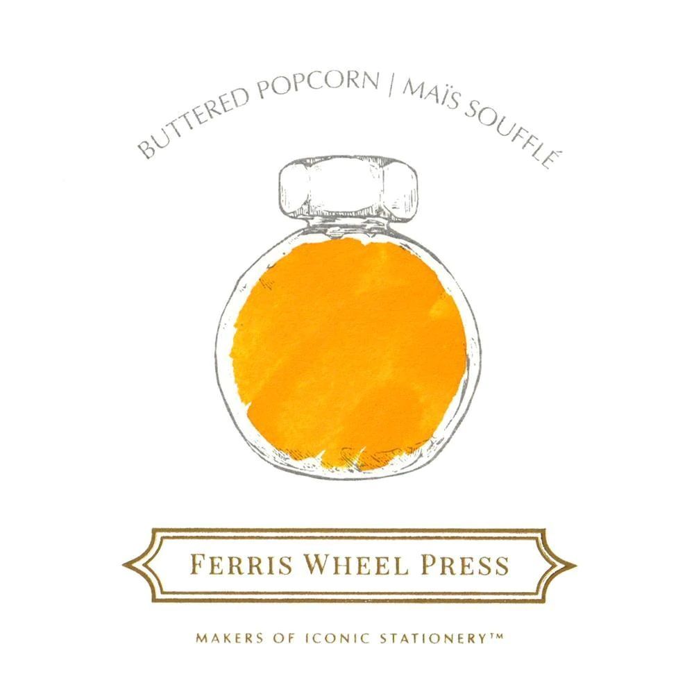 Ferris Wheel Press 38ml Bottled Fountain Pen Inks - Buttered Popcorn