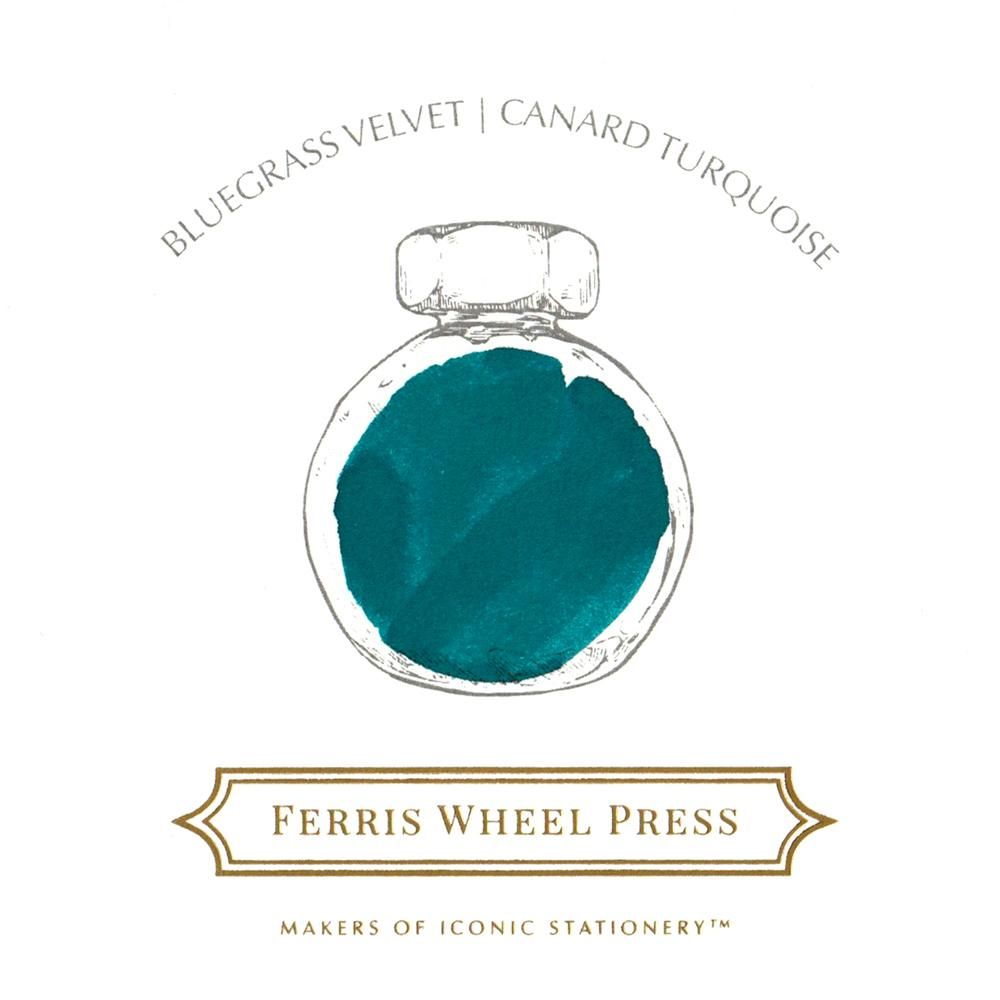 Ferris Wheel Press 38ml Bottled Fountain Pen Inks - Bluegrass Velvet