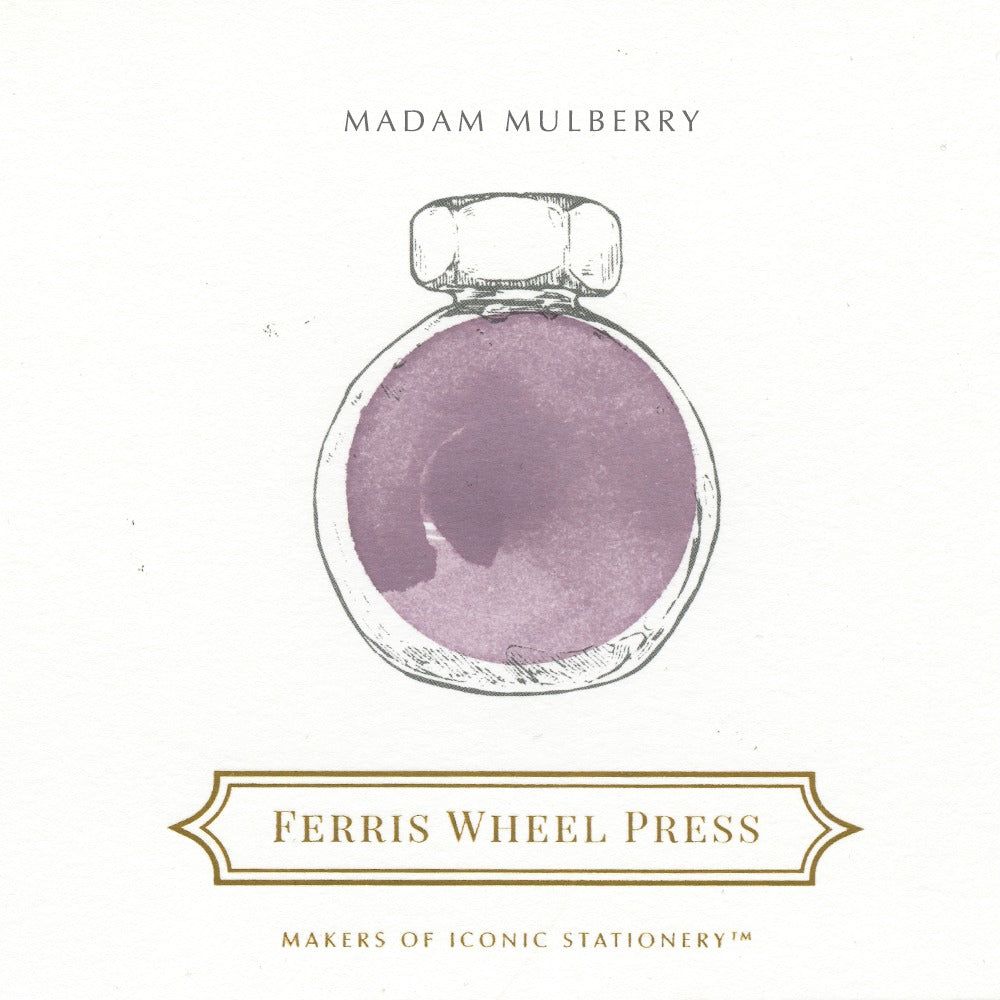 Ferris Wheel Press 38ml Bottled Fountain Pen Inks - Madam Mulberry