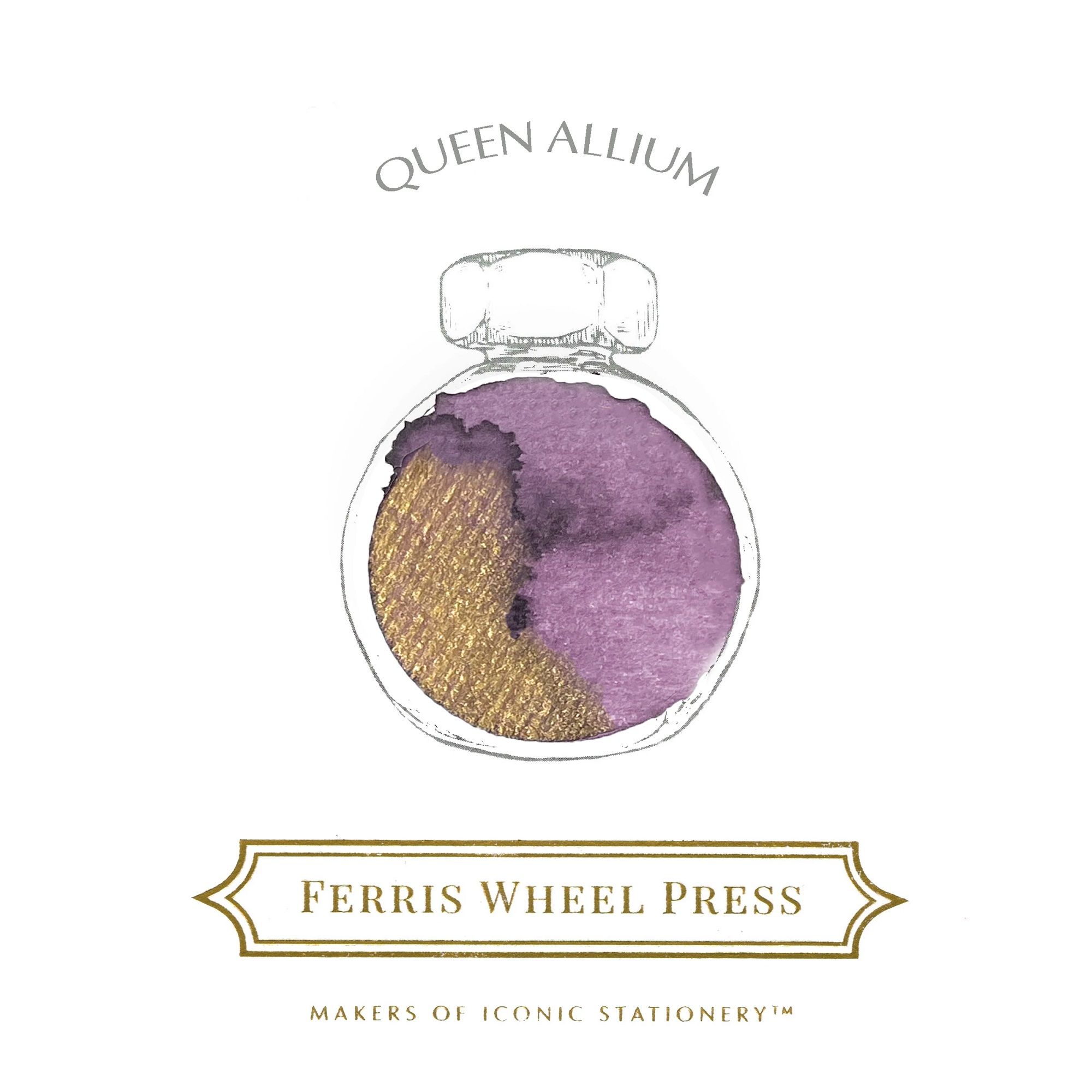 Ferris Wheel Press 38ml Bottled Fountain Pen Inks - Queen Allium