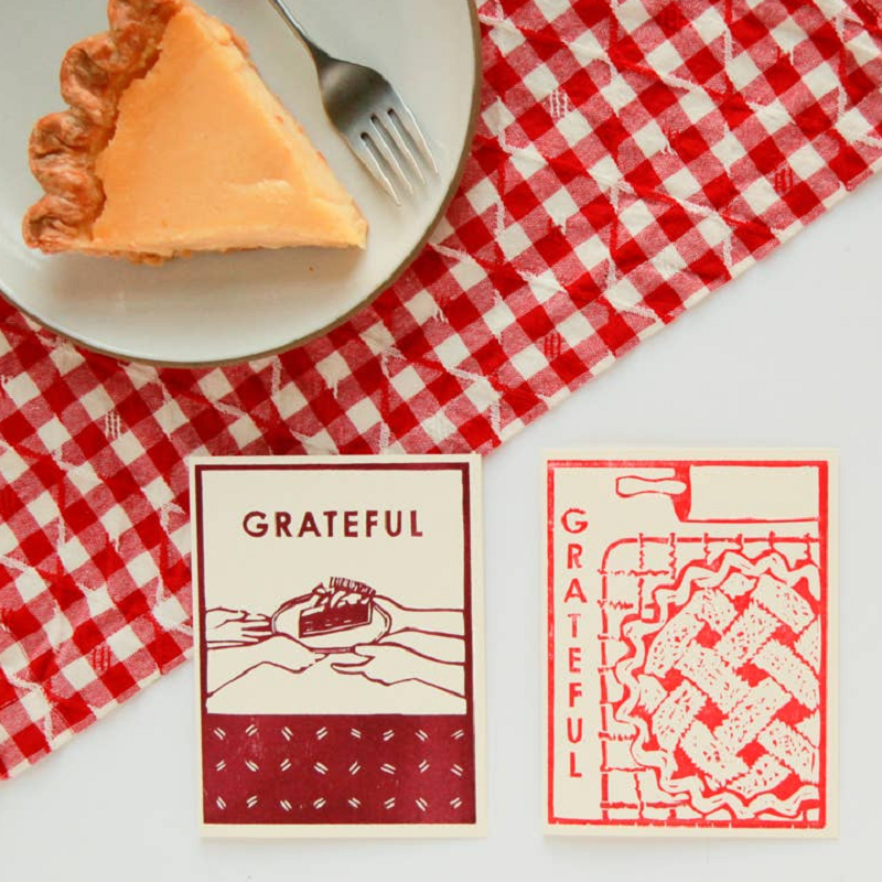 Heartell Press Grateful For Pie Gratitude Card