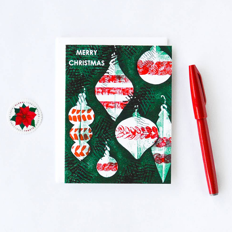 Heartell Press Merry Christmas Holiday Card