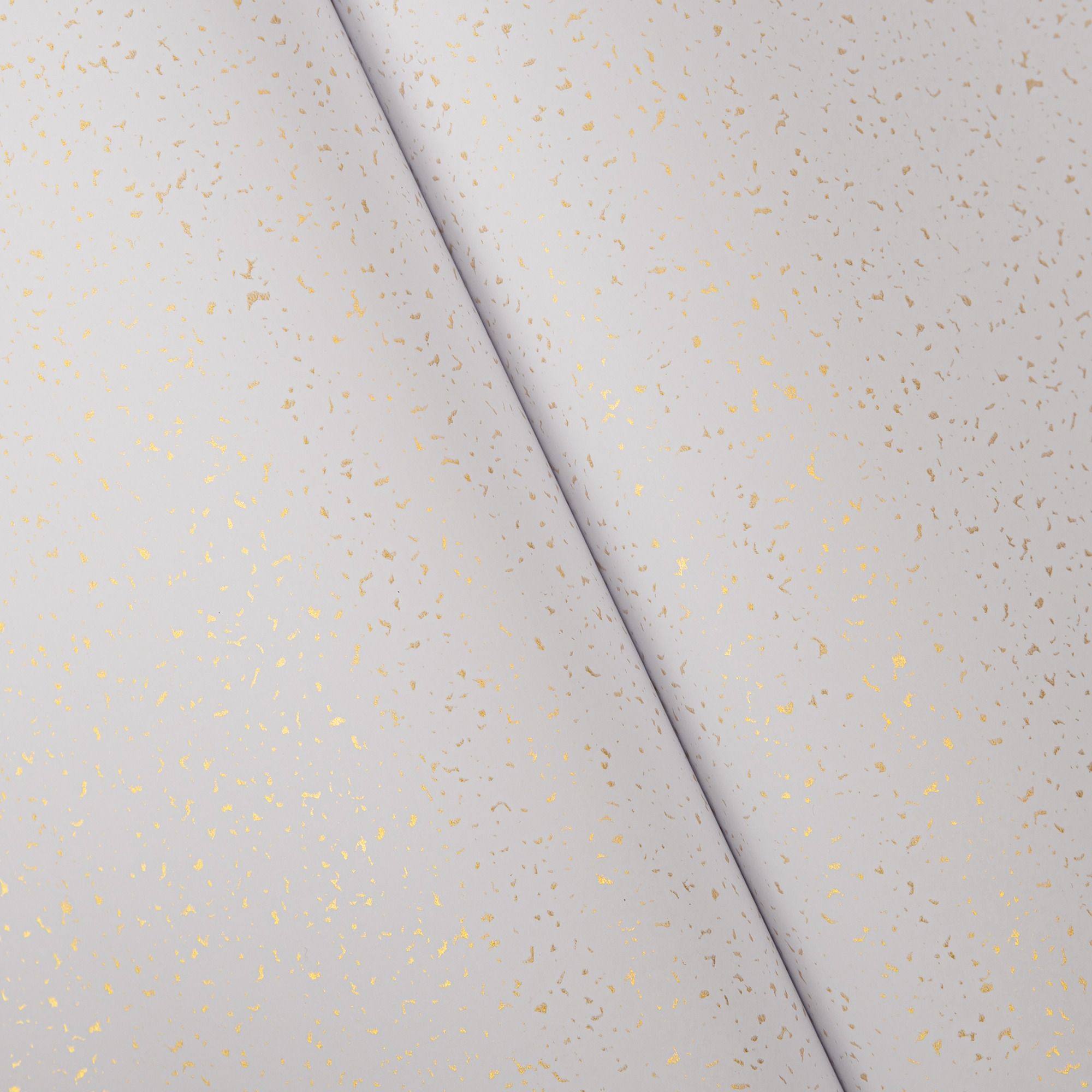 Gold Sprinkles Paper - White with Gold