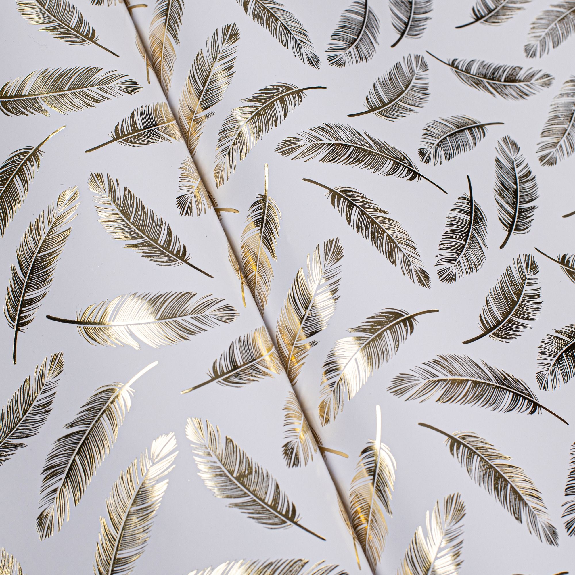 Wrapping Paper - Gilded Feather