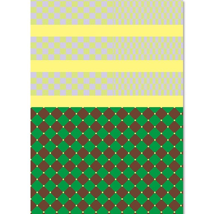 Paperplay Gift Wrapping Paper-Brown and Green Plaid
