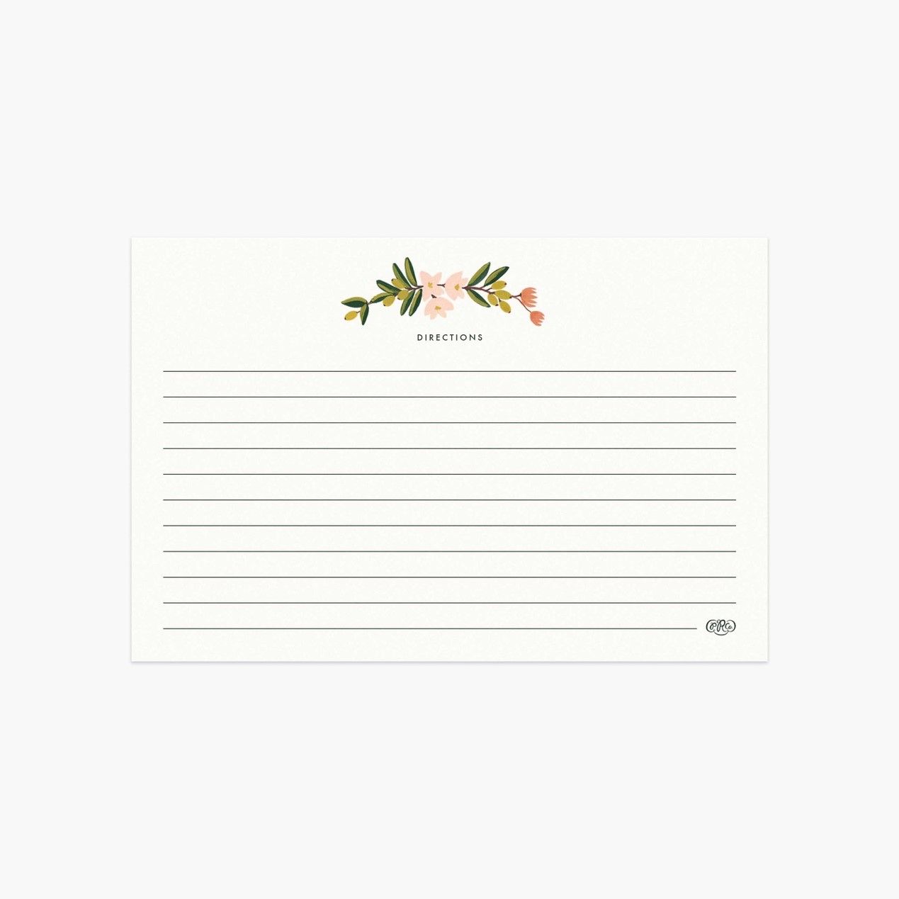 Rifle Paper Co. Recipe Cards - Citrus Floral
