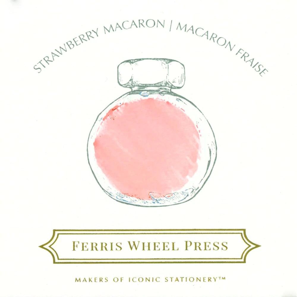 Ferris Wheel Press 38ml Bottled Fountain Pen Inks - Strawberry Macaron