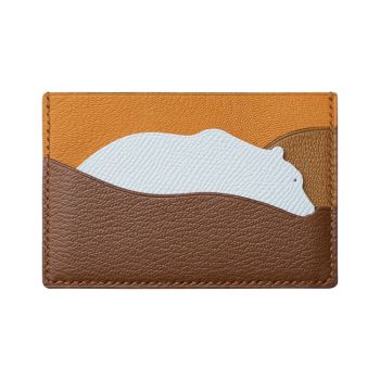 Noir Atelier Polar Bear Card Holder - Chèvre Mysore Leather - Brown