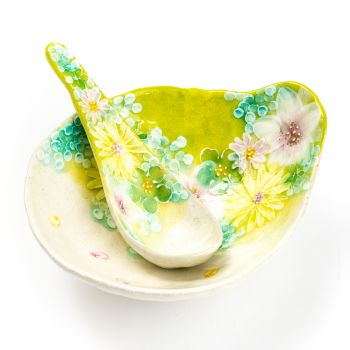Yuzuriha Matsumoto Floret Bowl and Spoon
