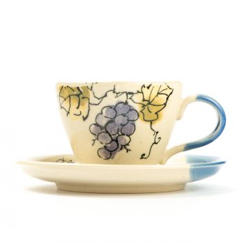 Buy Mino Ware Handmade Coffee Cup & Saucer - Grape for only $52.00 in Shop By, By Occasion (A-Z), By Festival, Birthday Gift, Housewarming Gifts, Congratulation Gifts, For Couple, Get Well Soon Gifts, ZZNA-Retirement Gifts, JAN-MAR, OCT-DEC, APR-JUN, Christmas Gifts, Chinese New Year, Thanksgiving, Easter Gifts, Mother's Day Gift, Valentine's Day Gift, New Year Gifts, Cup with Saucer, For Her, 20% OFF at Main Website Store - CA, Main Website - CA