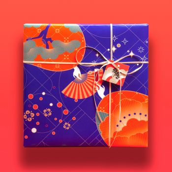 Paper Park Gift Wrapping Paper_Japanese Fan Dance