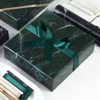 Paper Park Gift Wrapping Paper_Marble Green
