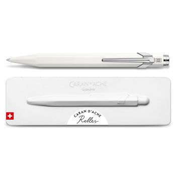 Caran d'Ache Rollerball Pen Collection with Tin Giftbox - White