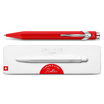 Caran d'Ache Rollerball Pen Collection with Tin Giftbox - Red