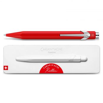 Caran d'Ache Rollerball Pen Collection with Tin Giftbox - Red