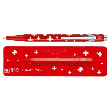 Caran d'Ache Popline Totally Swiss Collection with Tin Giftbox - Flag