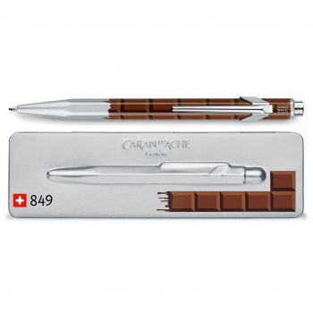 Caran d'Ache Popline Totally Swiss Collection with Tin Giftbox - Chocolate