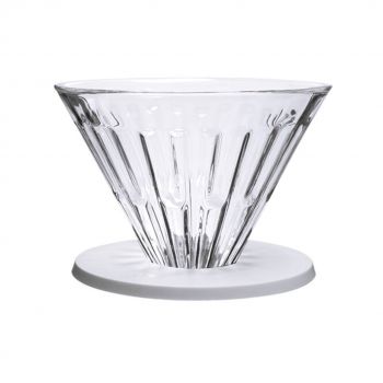 Timemore Crystal Eye Optical Glass Dripper 02 with Holder - White