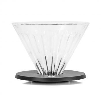 Timemore Crystal Eye Optical Glass Dripper 01 with Holder - Black