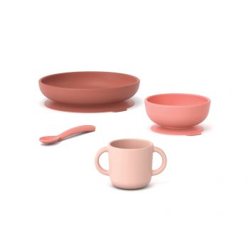 EKOBO Silicone Baby Meal Set-Coral