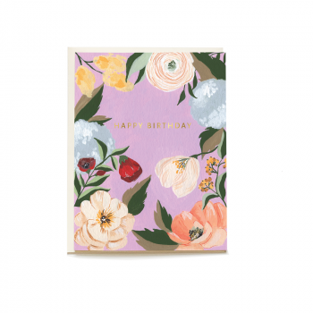Pen + Pillar Lilac Garden Birthday Card