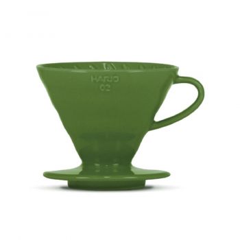 Hario V60-02 Ceramic Dripper - Dark green