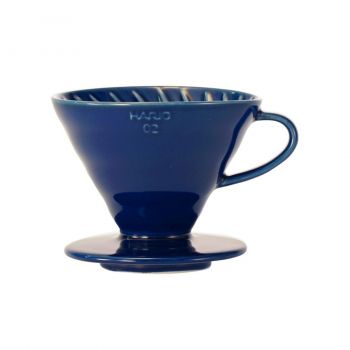 Hario V60-02 Ceramic Dripper - Indigo Blue