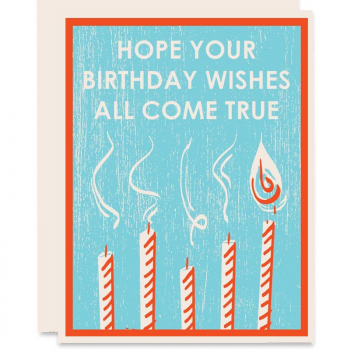 Heartell Press Hope Your Wishes All Come True Birthday Card