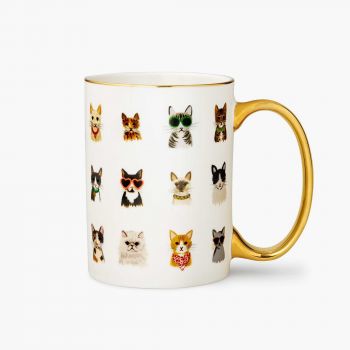 Rifle Paper Co. Porcelain Mug - Cool Cats