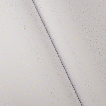 Gold Sprinkles Paper - White with Gold