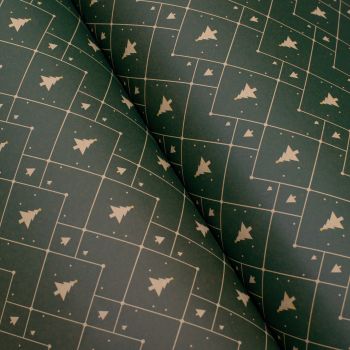 Weikeyi Christmas Wrapping Paper_Dark Green Tree