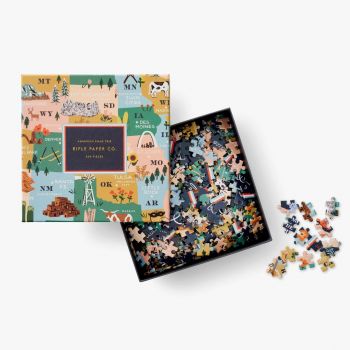 Rifle Paper Co. Jigsaw Puzzle - American Road Trip