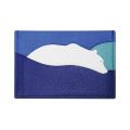 Noir Atelier Polar Bear Card Holder - Chèvre Mysore Leather - Blue