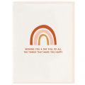 Dahlia Press Rainbow - Letterpress Card