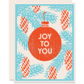 Heartell Press Joy To You Winter Holidays Card - Set of 6