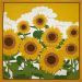 Furoshiki Japanese Wrapping Cloth 50x50cm - Summer Sunflower